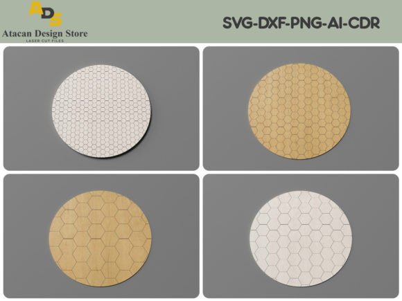 18 Inch Rounds with Honeycomb Patterns for Graphics and Patterns