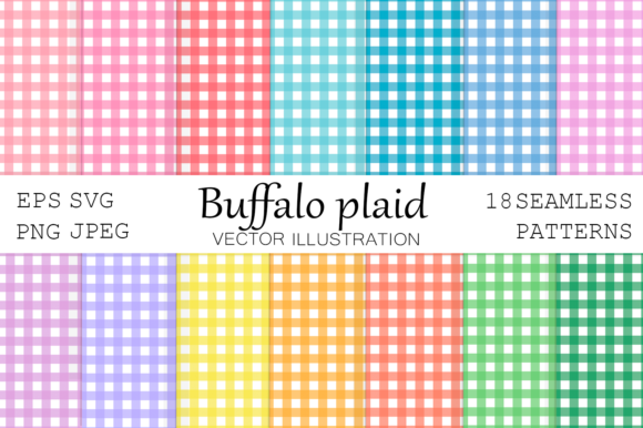 Buffalo Plaid Seamless Patterns for Branding and Marketing