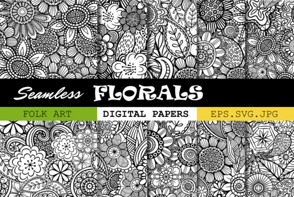 Folk Art Florals Seamless Patterns Review