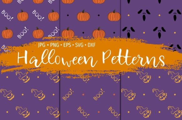 🎃 Halloween Seamless Patterns – A Graphic Design Asset for Crafters