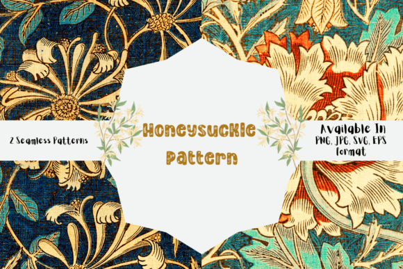 Honeysuckle Patterns: A Versatile Graphic Design Asset for Local Brands