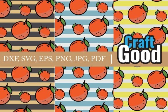 Orange Seamless Patterns for Web and Editorial Design