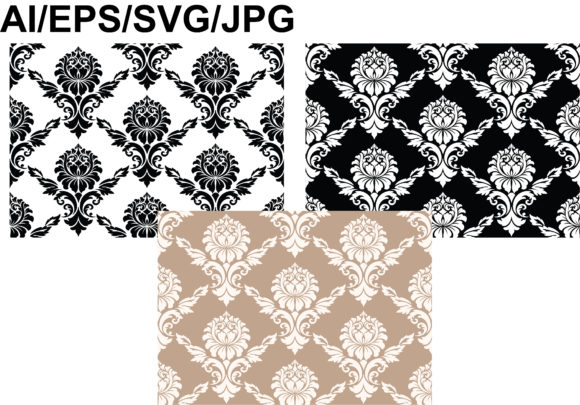 Posh Ornate Patterns Neutral: A Graphic Design Asset for Polished Content