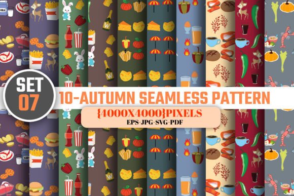 Seamless Autumn Digital Paper Patterns-7 Review