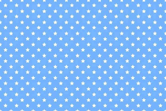 Seamless Star Patterns on Blue Background for Graphics and Patterns