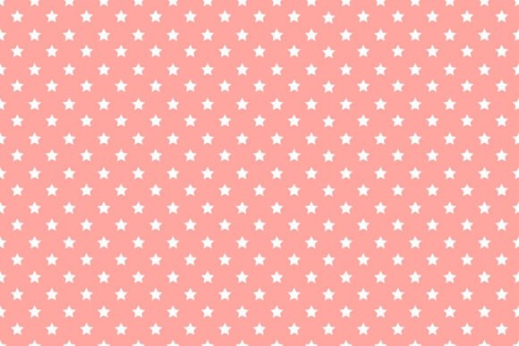 Seamless Star Patterns on Pink Background for Graphic Design