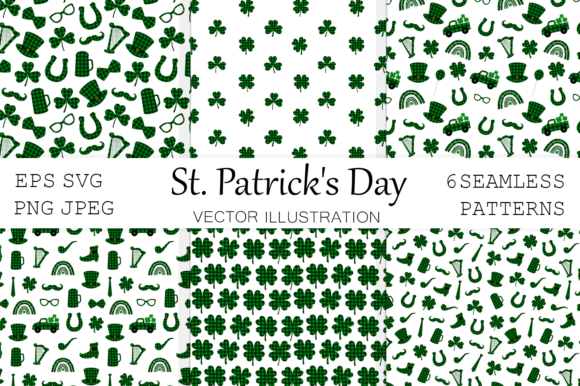 St Patricks Buffalo Plaid Patterns for Local Business Branding